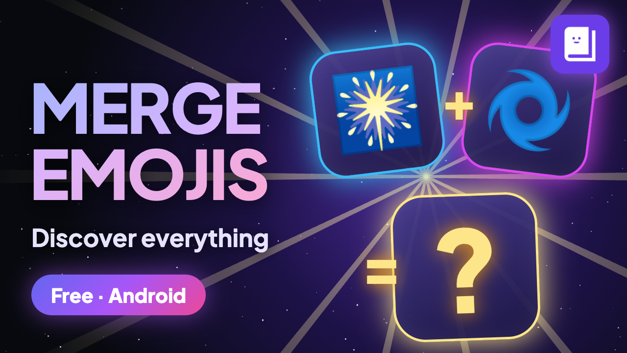 EmojiCodex trailer poster: emojis merging into new elements